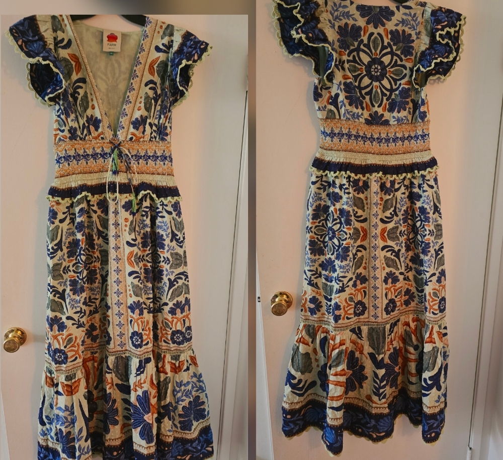 Farm Rio Ocean Maxidress - Picture 2 of 7